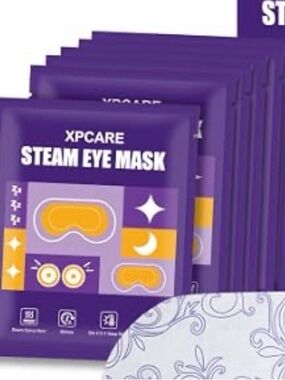 6 Steam Eye Masks Self Heated for Dark Circles Puffy Eyes Stress Relief Lavender